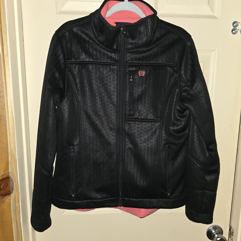 Cinch Miller Storm Defense Concealed Carry Jacket Women's Large Embossed Black - Picture 10 of 13